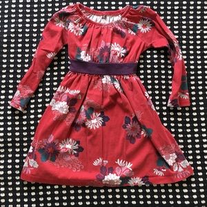 Tea Collection Red Floral Dress Size Girls 4